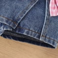 thumbnail image 6 of kaprioy Toddler Girl Clothes Toddler Baby Girl Summer Outfit 9 12 18 24 Months 2T 3T 4T Ruffle Tops With Jean Skorts Cute 2 Pcs Clothes Set, 6 of 7