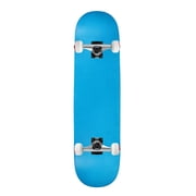 Moose Complete Skateboard Neon Blue 7.75 Silver/White Assembled