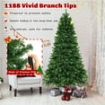 thumbnail image 6 of Costway 7 FT Artificial Xmas Tree with 1188 PVC Branch Tips 700 Warm White LED Lights, 6 of 12