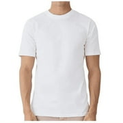 Boohoo Man Basic Crew Neck T-Shirt in White, Size M