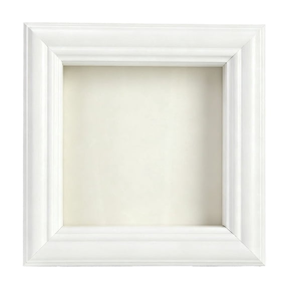 Feledorashia Shadow Box Frame, Specimen Display Frame, Deep Hollow Display for Dried Flowers Keepsakes Photos and Crafts, MDF Frame with Clear Glass Window Back Support and Layered Border