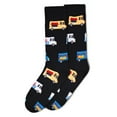 thumbnail image 5 of MeMoi Men's Colorful Food Trucks Bamboo Blend Novelty Crew Sock - Mens - Male, 10-13, Black, 5 of 7