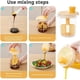 thumbnail image 3 of Batidora manual para huevos con escala, batidora de mano, batidora manual para huevos con escala, batidora para huevos líquidos, herramienta manual para mezclar salsa casera (amarilla), 3 of 7