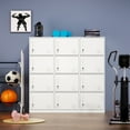 thumbnail image 5 of Metal Lockers for Employees,Office Storage Locker with 4 Door,Tall Locker Cabinet for Employees,School, Office, Home, Gym,Bedroom, 5 of 6