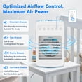 thumbnail image 2 of Portable Air Conditioners, 180°Oscillation Mini Air Conditioners, 4 Wind Speed, 2 of 8