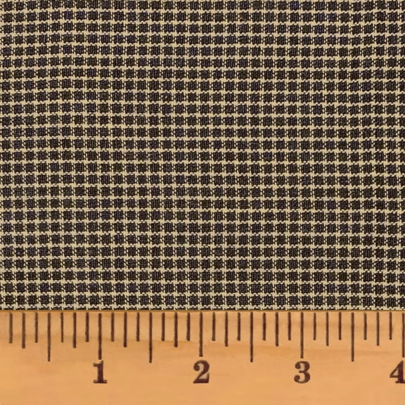 JCS 100% Cotton Primitive Black 1 Homespun Plaid Fabric - Sold by the Yard