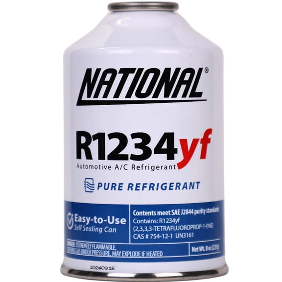 National R1234yf Pure Refrigerant – 8 oz Can | Easy-to-Use Self-Sealing Can | AHRI Certified – California Approved
