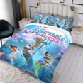 thumbnail image 3 of Magia de Sirena Conjunto de sábanas temático, trío de piezas, cómodo y amigable con la piel, diseño único, regalo de decoración para el hogar para familiares, amigos y fans, 90 cm * 190 cm, 3 of 6