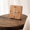 thumbnail image 4 of Jiibva Wood Desk Clock, Non Ticking Silent Clock for Shelf, Table, Mantel Or Bedside, Modern Desk Clock Bedside Clock Home Decorative Small Table Clock, 4 of 7