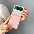 thumbnail image 2 of Full Hinge Protection for Samsung Galaxy Z Flip 5 4 3 5G Case Gradient Hard Shockproof Slim Double Color Cover (Green Pink,for Samsung Z Flip 5), 2 of 14