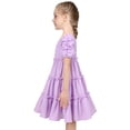 thumbnail image 5 of Girls Ruffle Layer Square Loose Puff Short Sleeve Summer Princess 4 Years, 5 of 6