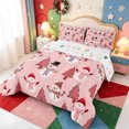 thumbnail image 2 of Manfei Winter Holiday King Size Comforter Sets,Cute Christmas Animal Comforters King Size,Xmas Reversible,3 Pieces,1 Comforter and 2 Pillowcases, 2 of 7
