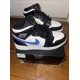 thumbnail image 2 of A i r-Jor-dan 1 Retro Mid GS 'Multi-Color Swoosh' | Black | Kid's Sz 4, 2 of 6