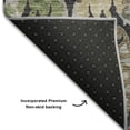 thumbnail image 5 of Addison Rugs Mayfield Premium Machine Washable Transitional Global Black Round Rug, 8' x 8', 5 of 5