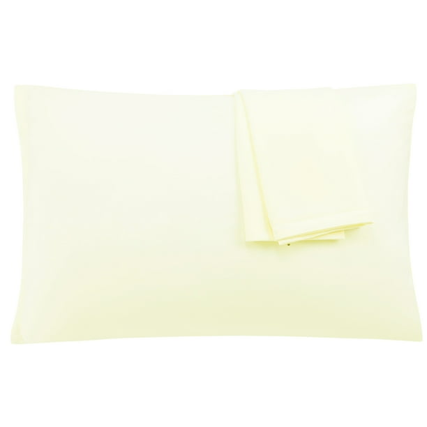 Juego de 2 Fundas de Almohada uxcell Microfibra con Cremallera Beige 51x66cm