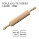 thumbnail image 5 of Rolling pin with plain bearing, 6 x 44 cm, pastry, rolling pin as baking accessory, wooden rolling pin for rolling out dough (colour: brown), quantit, 5 of 5