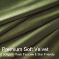 thumbnail image 3 of Cortinas Drapenova de terciopelo blackout, 2 paneles, 102 x 213 cm, verde, 3 of 9