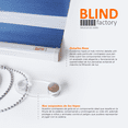 thumbnail image 4 of Persiana enrollable Blind Factory Sheer ELEGANCE día y noche Azul 1.80 m ancho x 1.80 m alto, 4 of 5