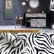 thumbnail image 2 of Rollo Papel Tapiz Vinílico Decorativo Adherible Interiores 10 metros H&JESS  lineas negras y plateadas, 2 of 2