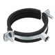 thumbnail image 1 of Soporte de tubo de anillo dividido Uxcell, 2.5"(65mm) de hierro galvanizado para montaje en pared y techo, 1 of 7