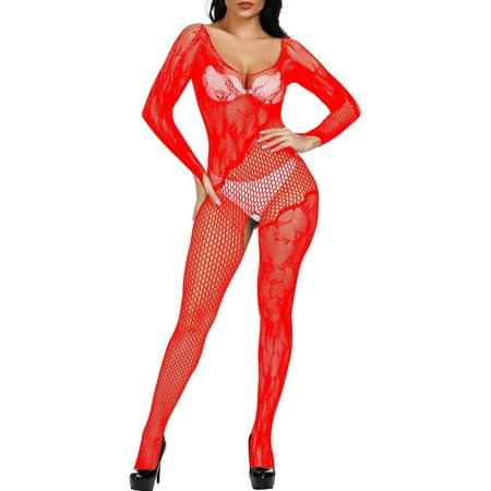 

Simplmasygenix Women s Lingerie Lace Sexy Clearance Women s Lace Sexy One-piece Mesh Clothes Suspender Sock Hollowed Out One-piece Socks Mesh Whole Body Silk Stockings Mesh Socks Pack Sexy Underwear