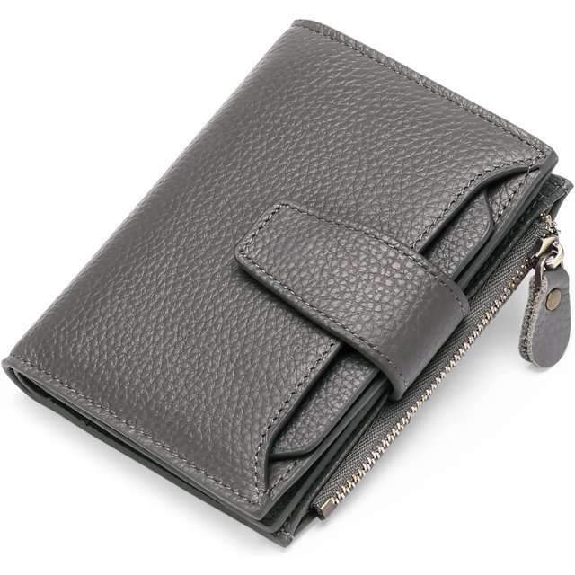 GHSDFBB Small Wallet for Women Genuine Leather Bifold Compact RFID Blocking Small Womens Wallet