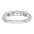 thumbnail image 5 of 14K White Gold Ring Band Wedding Diamond Lab Grown Round, Size 7, 5 of 7