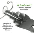 thumbnail image 5 of The Beadsmith Wire Looping Pliers – Create 6 Sizes (Ranging 2-9mm) of Loops & Jump Rings, 5.5" long (140mm), Polished Steel Head & PVC Comfort Handle, 5 of 8