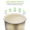 thumbnail image 4 of TLOG Mini arrocera de 2,5 tazas sin cocer, con revestimiento de cerámica saludable, olla de arroz portátil de 1,2 l de viaje, pequeña para 1 a 3 personas, fabricante de arroz personal, vaporizador de, 4 of 5