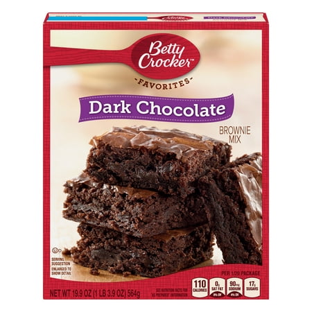 (5 Pack) Betty Crocker Dark Chocolate Brownie Mix Family Size, 19.9