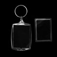thumbnail image 2 of juzishangdian 30 Pieces Blank Double Keychains Photo Frame Keychain Photo Holders Acrylic Photo Keychains Gift For Family and Friends(5.5 x 4cm), 2 of 5
