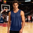 thumbnail image 6 of Qiyinn Men's Sleeveless Vest Tank Top | Casual Solid Color Muscle Vest for Gym, Summer Layering, 6 of 7