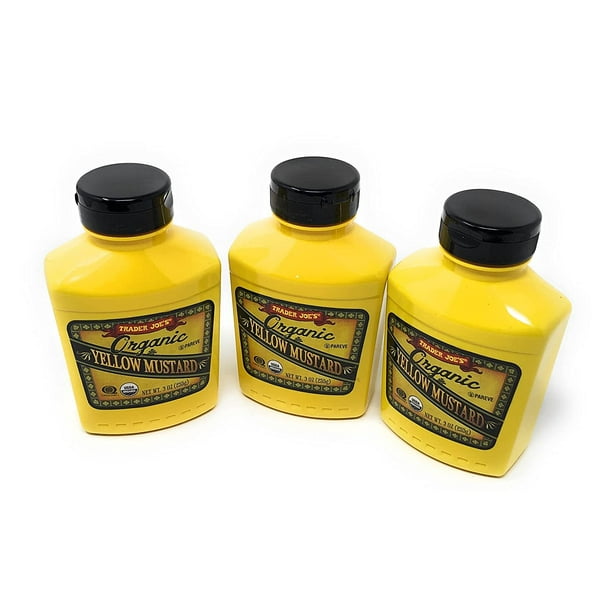 Usda Organic Yellow Mustard Trader Joes 3 Bottles Each 3 Oz