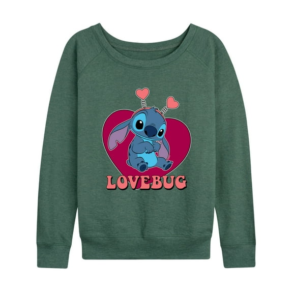 Lilo & Stitch - Lovebug Stitch - Women's Lightweight French Terry Long Sleeve Shirt