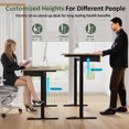 thumbnail image 4 of 45" Office Electric Standing Desk with 2 Drawers Adjustable Height Desk, 4 of 14