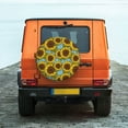thumbnail image 2 of Fotbe Sunflowers Spare Tire Cover Thickening Universal Fit for Jeep, Trailer, RV, SUV, Truck, Tough Tire Wheel Soft Cover-14 inch, 2 of 8