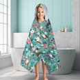 thumbnail image 6 of Pitbull Dog and Flower Floral Hooded Bath Towel，60"x35" for Ages 3 To 12 Kids, Quick Dry Lightweight Soft Microfiber Hood Beach Towel Cover Up for Kids, 6 of 7