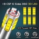 thumbnail image 2 of H7 Led Canbus 360 6000k Car Headlight Bulb H1 H11 H8 Hb3 9005 Hb4 9006 9012 Hir2 Led Auto Lamp 12 Sides Csp 25000lm Hi/low Beam, 2 of 4