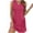 B-Hot Pink, variant on Wyobmus Womens Soft V-Neck Tank Tops Dress Sleeveless Mini Sundress Casual Solid Color Slit Side Full Slip Summer Dress B-Dark Gray