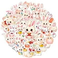 thumbnail image 2 of 35pcs-50pcs Cute Bunny Stationery Stickers Adorable Animal Decals PVC Rabbit Stickers for Luggage Suitcase Laptop, 2 of 9