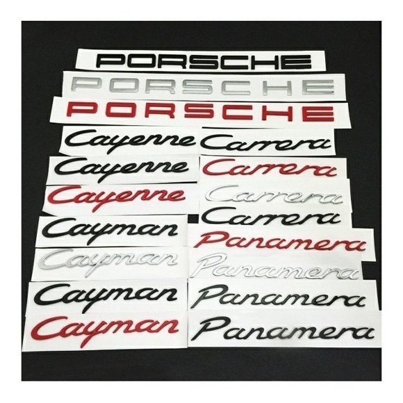 Porsche 718 Cayman 911 Logo Sticker
