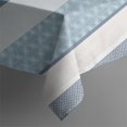 thumbnail image 5 of Blue Geometric Striped Pattern Square Tablecloth,Waterproof Square Table Cover,Wipeable Spillproof Washable Table Cover for Home Kitchen Party Decor 42"X42"(107x107cm), 5 of 6