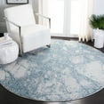 thumbnail image 2 of SAFAVIEH Meadow Nikeisha Abstract Runner Rug, Turquoise/Ivory, 2'7" x 8', 2 of 10