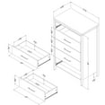 thumbnail image 3 of South Shore Munich, Farmhouse Chest,  Brown, 3 of 11