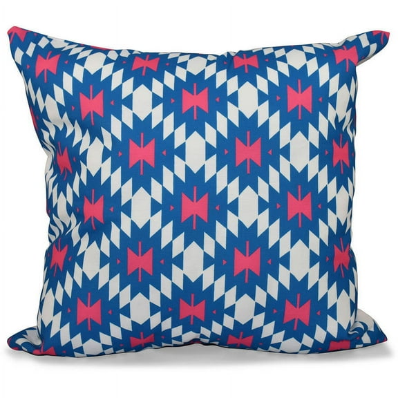 Simply Daisy 16" x 16" Antique Flowers Floral Print Pillow, White