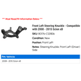 thumbnail image 2 of Front Left Steering Knuckle - Compatible with 2008 - 2015 Scion xB 2009 2010 2011 2012 2013 2014, 2 of 2