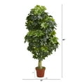thumbnail image 2 of Nearly Natural 5' Schefflera Artificial Tree (Real Touch), 2 of 3