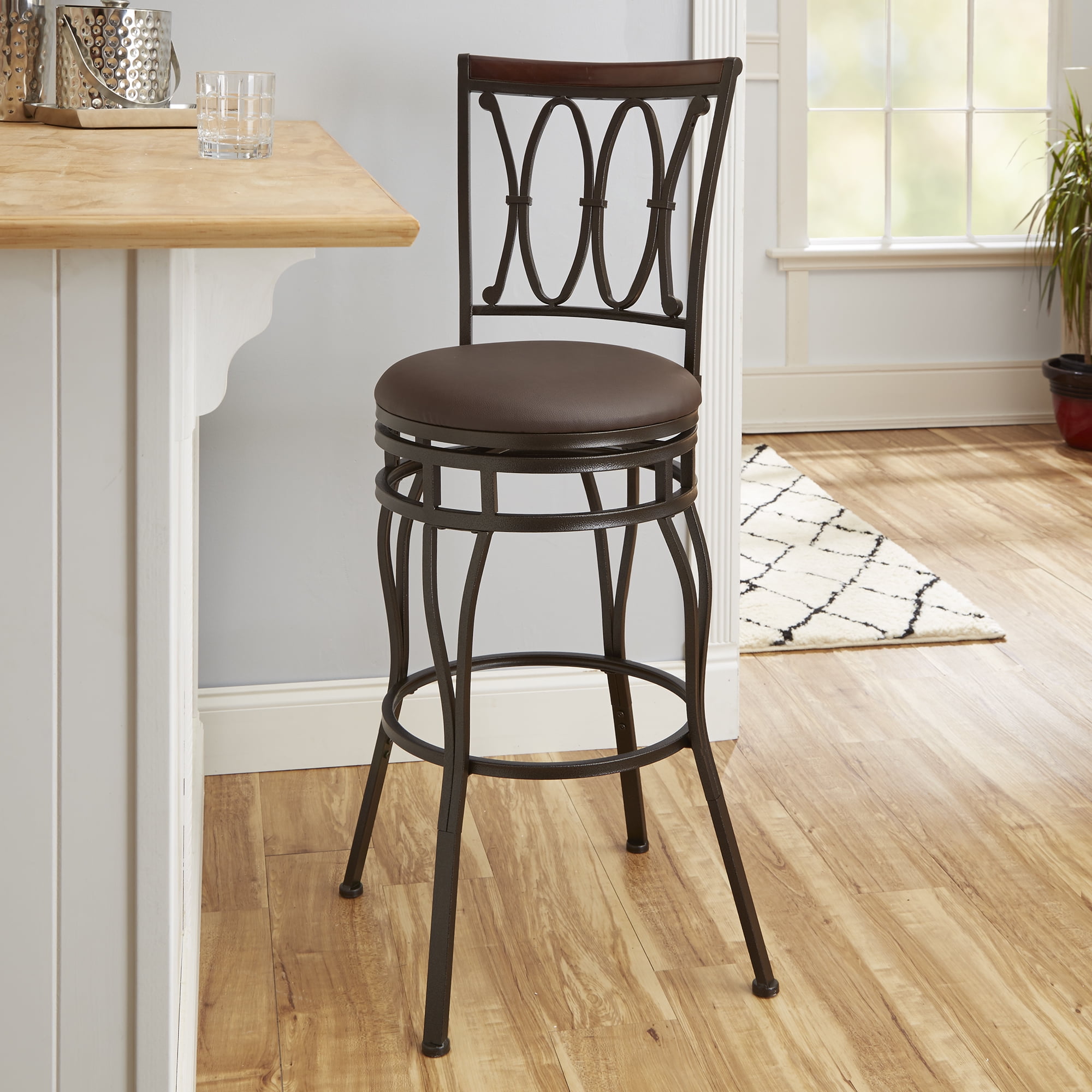 Bar Stools - Walmart.com - Better Homes and Gardens Adjustable Barstool, Oil Rubbed Bronze