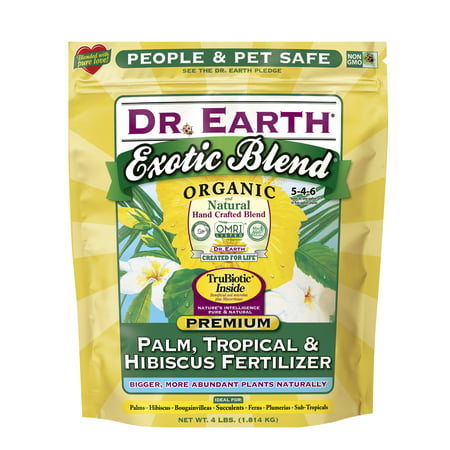 Dr. Earth Organic & Natural Exotic Blend Palm, Tropical & Hibiscus Fertilizer, 4