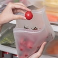 thumbnail image 6 of SLYNSHome Reusable Food Storage Bags Clear Plastic Sealed Bags for Fruits Vegetables Freshness Preservation - 7.8x11 inch, 6 of 8